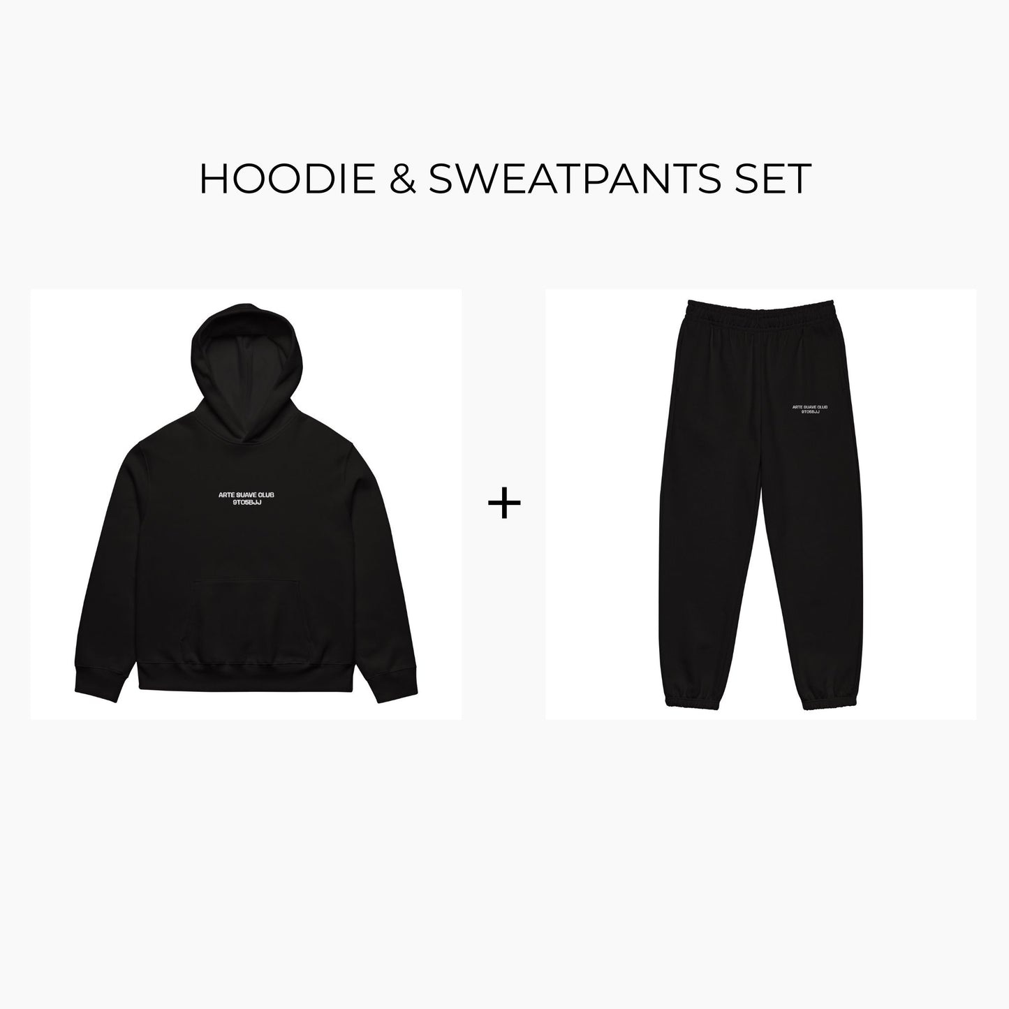 Oversized Hoodie & Sweatpants Set ASC 1 Black